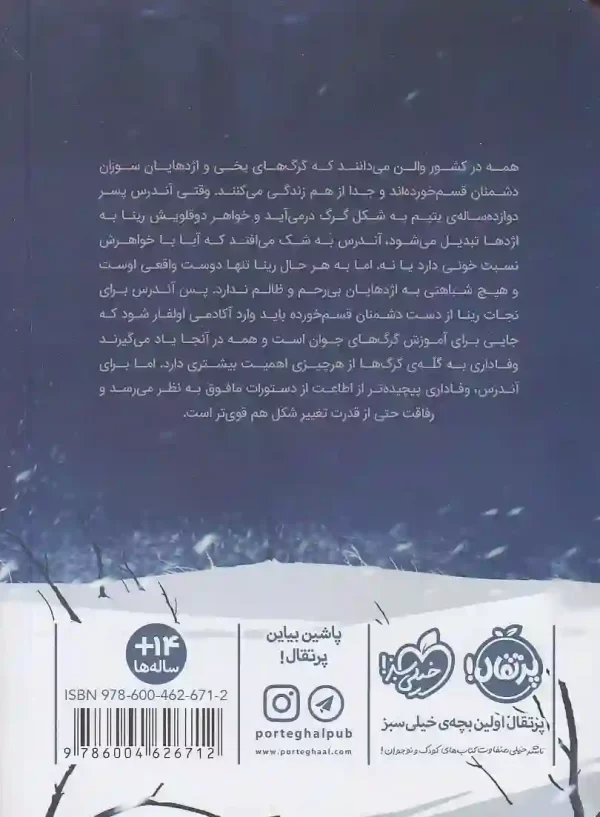 تصویر_کتاب_نبرد_آتش_و_یخ_اثر_ایمی_کافمن_انتشارات_پرتقال کتاب نبرد آتش و یخ 1 : گرگ های یخی اثر ایمی کافمن انتشارات پرتقال - image 2